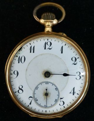 Antique 14k Gold Pocket Watch
