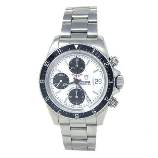 Tudor Prince Date Tiger Chronograph Stainless Steel Automatic Men 