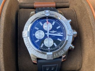 Breitling Avenger Ii A13371 48mm Black Dial Deployment Box And Papers