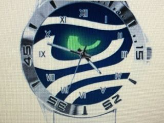 Seattle Seahawks Stainless Steel Band Wrist Watch