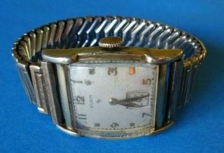 Vintage Elgin 15 Jewel Wristwatch 10k Gold Filled Bezel