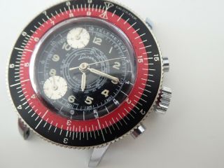 Vintage Lucerne Sport Chronograph Calculator Telemetre Swiss Made Spares/repairs