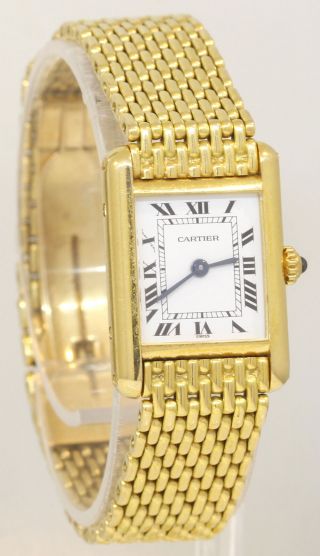 Gorgeous Ladies 18k Yellow Gold Cartier Quartz Watch Exceptional W20