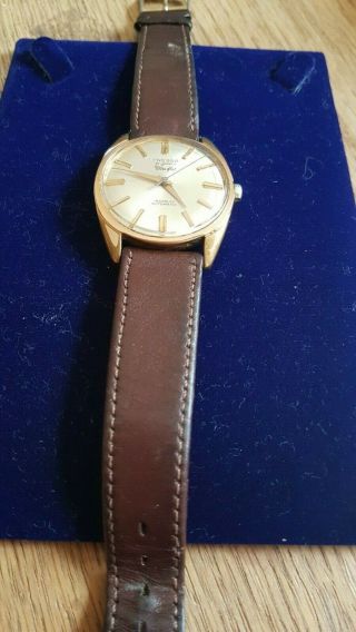 Vintage Mans Watch With Brown Leather Strap Order