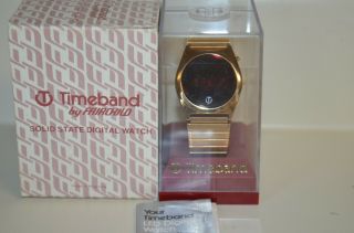 Vintage Timeband Led Watch W/box Fairchild