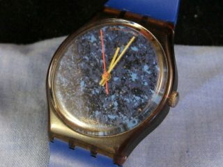 Vintage Swatch Watch Originals Wristwatch Old Stock G101 Lapis Lazuli Blake