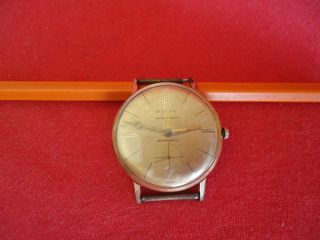 Vintage Swiss Watch  Nacar  Ancre 17 Rubis Men 