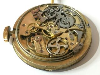 ANTIQUE AUDEMARS FRERES QUARTER REPEATER CHRONOGRAPH MOVEMENT WITH DIAL & HANDS 11
