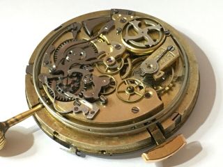 ANTIQUE AUDEMARS FRERES QUARTER REPEATER CHRONOGRAPH MOVEMENT WITH DIAL & HANDS 12