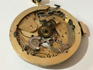 ANTIQUE AUDEMARS FRERES QUARTER REPEATER CHRONOGRAPH MOVEMENT WITH DIAL & HANDS 8
