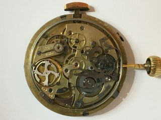 ANTIQUE AUDEMARS FRERES QUARTER REPEATER CHRONOGRAPH MOVEMENT WITH DIAL & HANDS 9