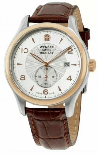 Wenger 79313c Swiss Military Classic Exclusive Stainlesssteel Case Rose Gold Nwd