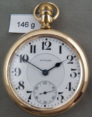 Howard Series 10,  21 Jewel Railroad Pocket Watch,  All