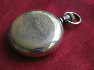 Antique Elgin Natl Watch Co.  18s 7j Coin Silver Hunting Case Pocket Watch
