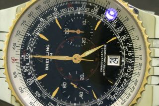 Breitling Montbrillant Legende C23340 SS/18K gold auto chrono men ' s watch w/ B&P 2