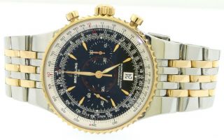Breitling Montbrillant Legende C23340 SS/18K gold auto chrono men ' s watch w/ B&P 3