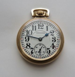 Pristine 1926 Hamilton 992 16s 21j Railroad Pocket Watch