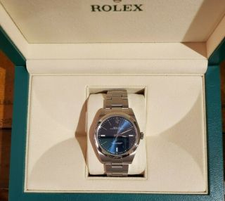 2019 Rolex Oyster Perpetual 39 Automatic Blue Dial Men ' s Watch 114300BLSO 12