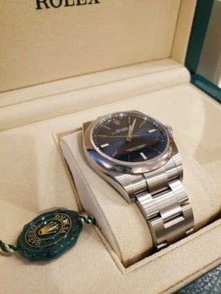 2019 Rolex Oyster Perpetual 39 Automatic Blue Dial Men ' s Watch 114300BLSO 2