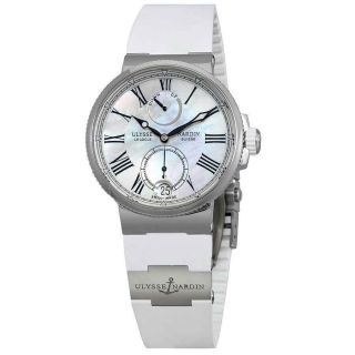 Ulysse Nardin Marine Chronometer Automatic Ladies Watch 1183 - 160 - 3/40