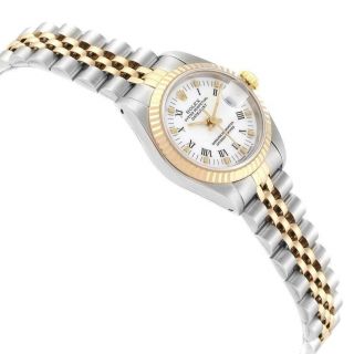 Rolex Datejust Steel Yellow Gold White Dial Ladies Watch 69173 3