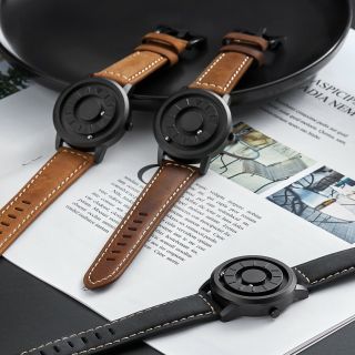 Rotation Dial Luxury Minimal Men Swiss Quartz Watch Magnetic Ball Sport Waches 6