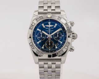Pre - Owned Breitling Stainless Steel Chronomat 01 Ref.  AB0110 w/ Box 2