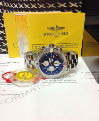 Breitling Avenger A13370 Blue Dial Serviced by Breitling 3