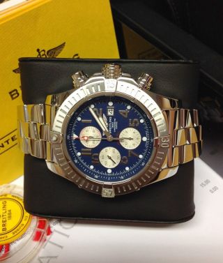 Breitling Avenger A13370 Blue Dial Serviced by Breitling 6