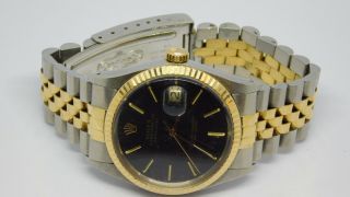 Rolex Datejust 16013 Ss/18k Gold Automatic Men 