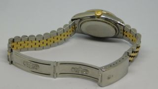 Rolex Datejust 16013 SS/18K gold automatic men ' s watch w/ black dial 5