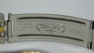 Rolex Datejust 16013 SS/18K gold automatic men ' s watch w/ black dial 7