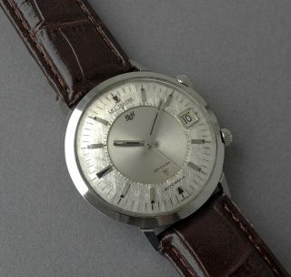 JAEGER LECOULTRE JUMBO AUTOMATIC MEMOVOX Wrist Alarm Gents Watch 1970 2
