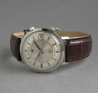 JAEGER LECOULTRE JUMBO AUTOMATIC MEMOVOX Wrist Alarm Gents Watch 1970 4