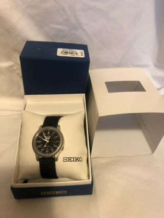 Seiko 5 Snk809 Stainless Steel Case W/ Cool Hardlex Crystal See Thru Back