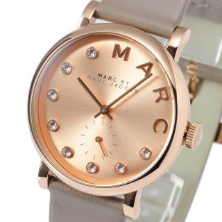 Marc By Marc Jacobs Ladies Watch Baker Rose Gold Grey Stainless Mbm1400