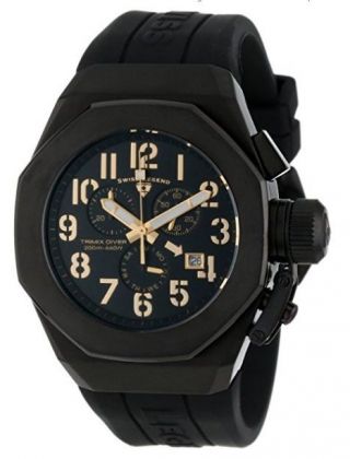 Swiss Legend 10542 - Bb - 01 - Ga Mens Trimix Diver Chronograph Watch Black