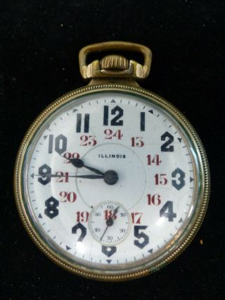 Antique Illinois 21 Jewels Gold Filled Pocket Watch