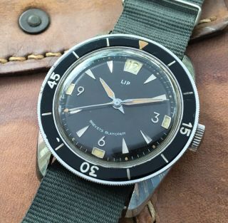 Vintage Lip Blancpain 1960s Divers Wristwatch.  You Will Not Find Better