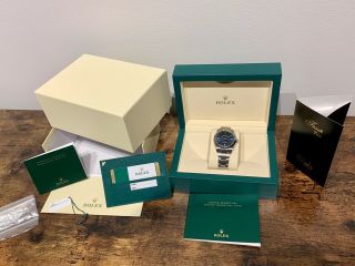 2019 Rolex Oyster Perpetual 39 114300 Blue Dial - Box,  Papers 2