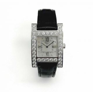 Chopard Your Hour Luc 18k White Gold Diamond H Ladies Watch
