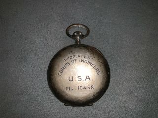 Ulysse Nardin Rare Vintage Pocket Watch Corps Of Engineers Usa