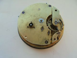 fusee detent chronometer movement pocket watch circa 1860 - 70s sprung 2