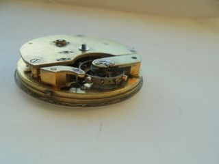 fusee detent chronometer movement pocket watch circa 1860 - 70s sprung 4