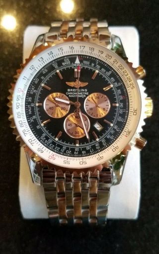 Breitling Navitimer World Chronograph GMT Automatic Watch A24322 46mm 2