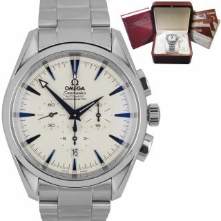 Omega Seamaster Aqua Terra Xl Chronograph Steel Blue Watch 2512.  30.  00 2512.  30