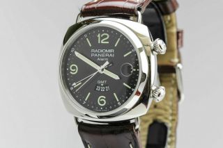 Panerai Radiomir GMT Alarm 42mm PAM 355 Automatic Watch M Series PAM 98 9