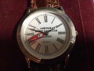 Vintage Heinz Ketchup Quartz Wristwatch: 2nd Hand Is A Bottle/original Wristband