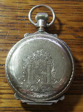 B.  W.  C.  Co.  8k Solid Gold Box Hinge Pocket Watch Case By Brooklyn Scrap Or Parts