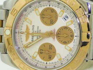 Breitling Chronomat CB0140 SS/18K Rose gold 41mm auto.  chronograph men ' s watch 4